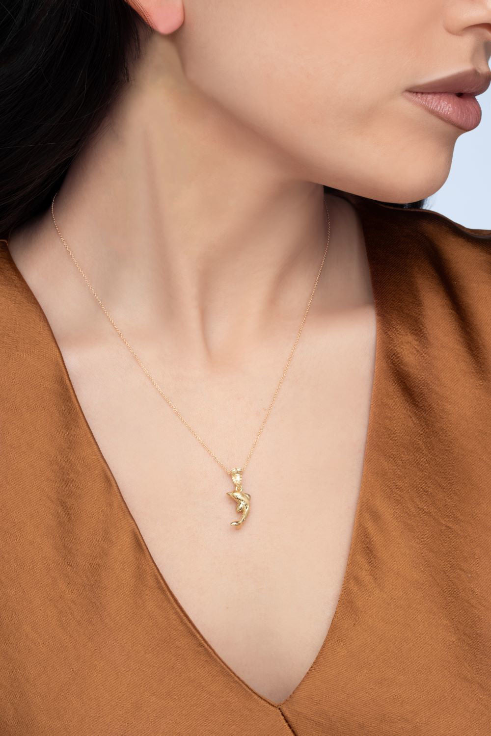 Μενταγιόν Δελφίνι Arabesque από χρυσό 18K Εικόνα 2