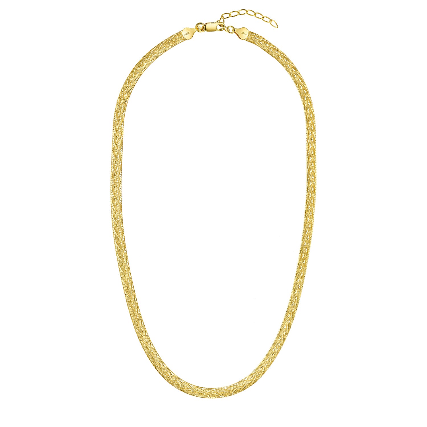 Κολιέ Skin από επιχρυσωμένο ασήμι 925° Εικόνα 3