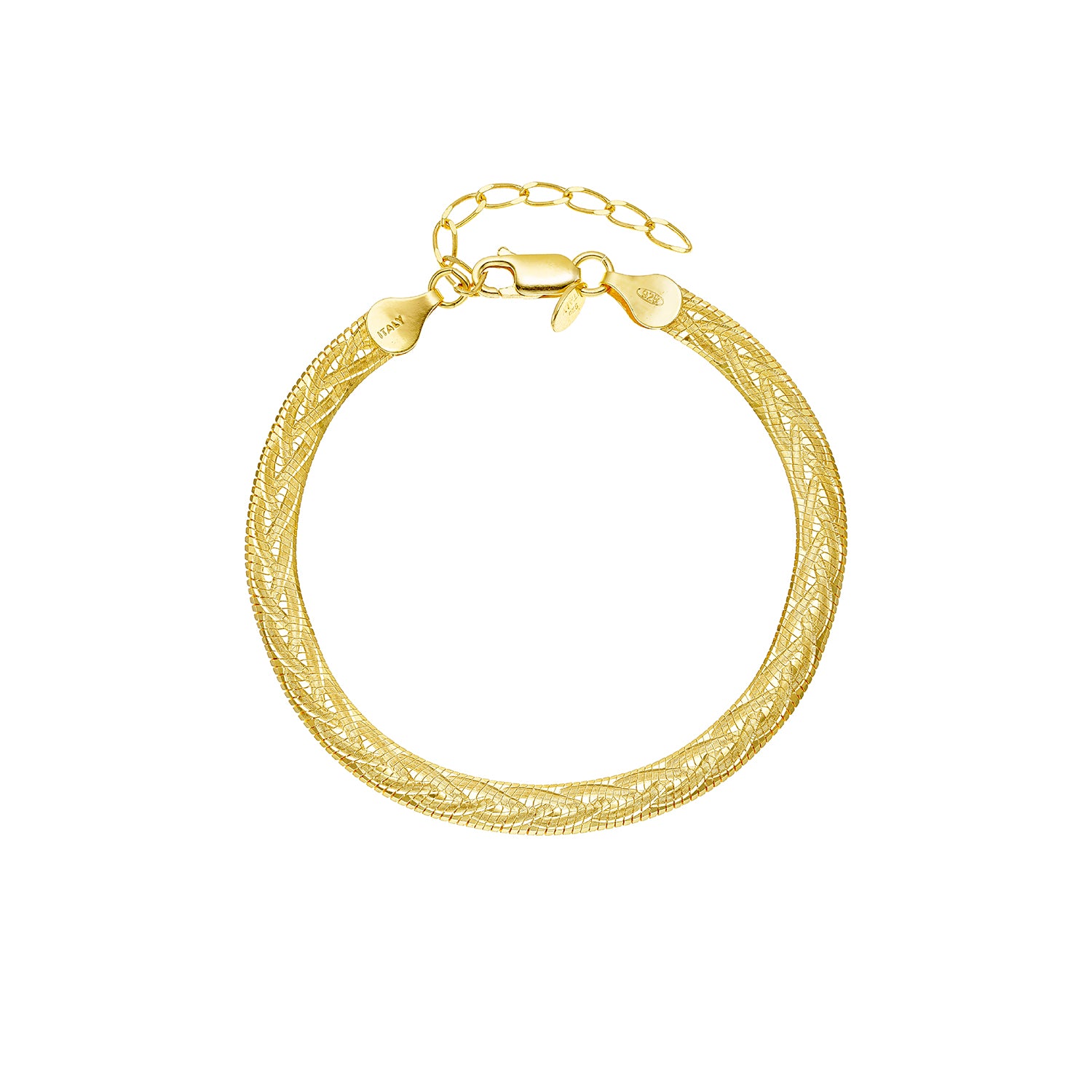 Βραχιόλι Skin από επιχρυσωμένο ασήμι 925° Εικόνα 1