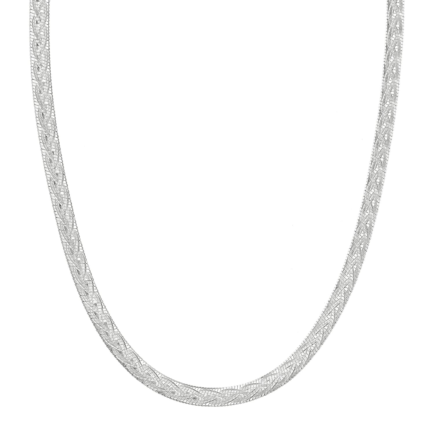 Κολιέ Skin από επιροδιωμένο ασήμι 925° Εικόνα 1