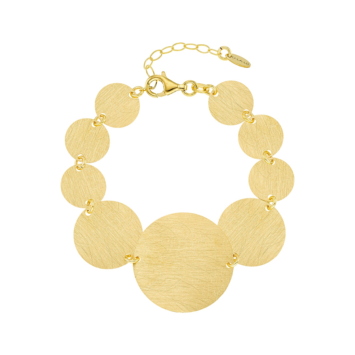 Βραχιόλι Roma από ματ επιχρυσωμένο ασήμι 925° Εικόνα 1