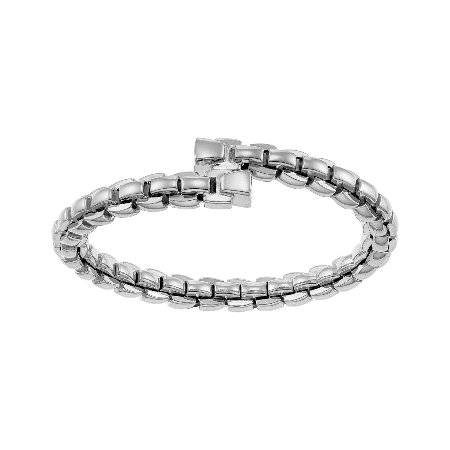 Βραχιόλι Skin από επιροδιωμένο ασήμι 925° Εικόνα 1