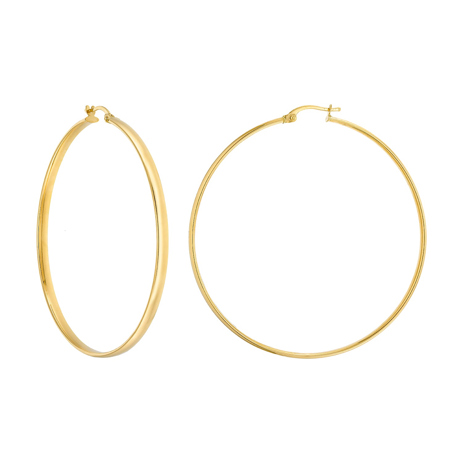 Σκουλαρίκια κρίκοι Aurum από χρυσό 18K Εικόνα 1