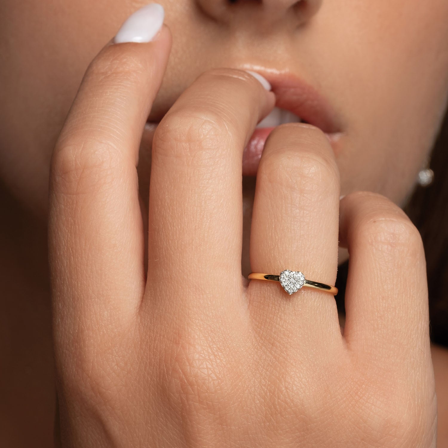 Δαχτυλίδι LiLaLove από χρυσό 18K με διαμάντια μπριγιάν Εικόνα 3