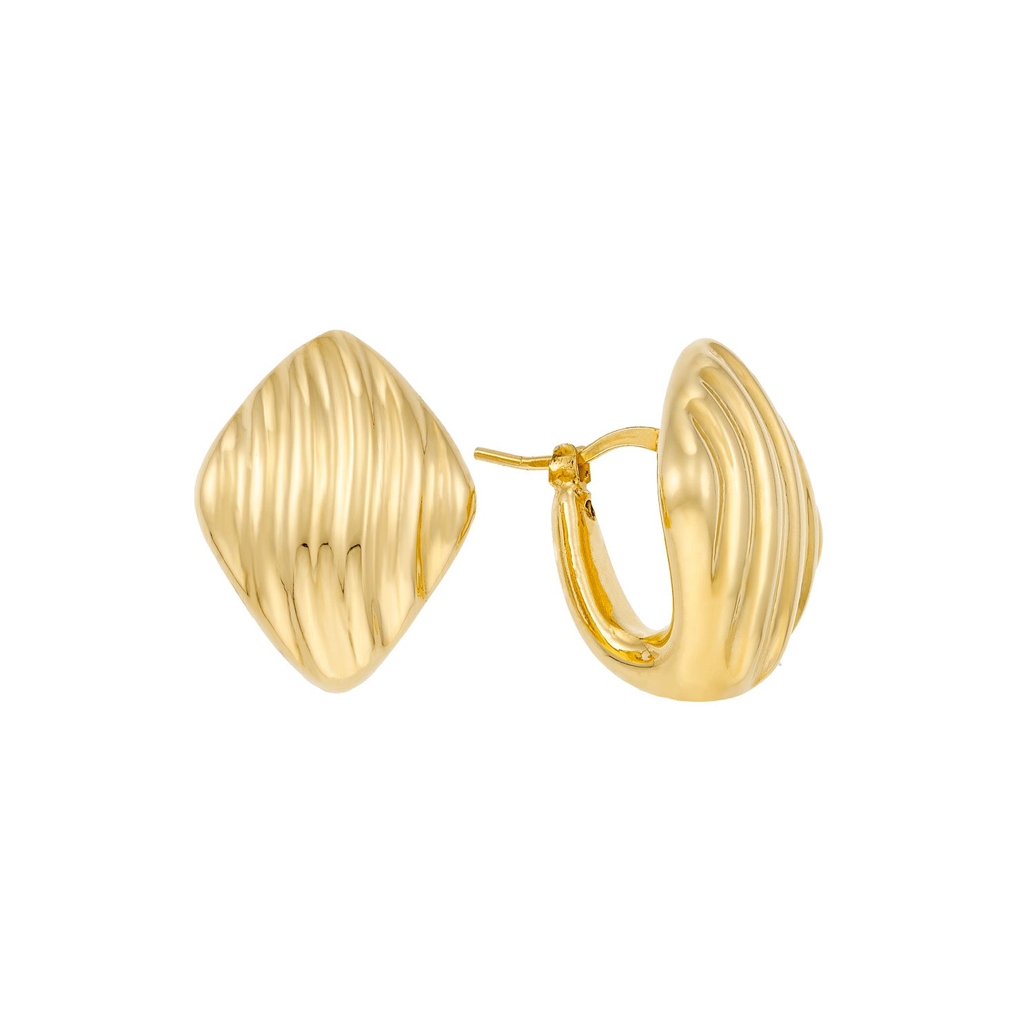 Σκουλαρίκια Reflections από επιχρυσωμένο ασήμι 925° Εικόνα 1