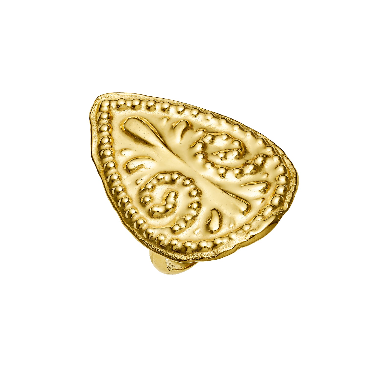 Δαχτυλίδι Ancient από επιχρυσωμένο ασήμι 925° Εικόνα 1