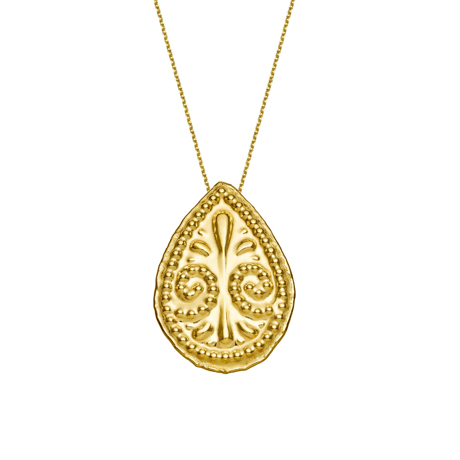 Κολιέ Ancient από επιχρυσωμένο ασήμι 925° Εικόνα 1