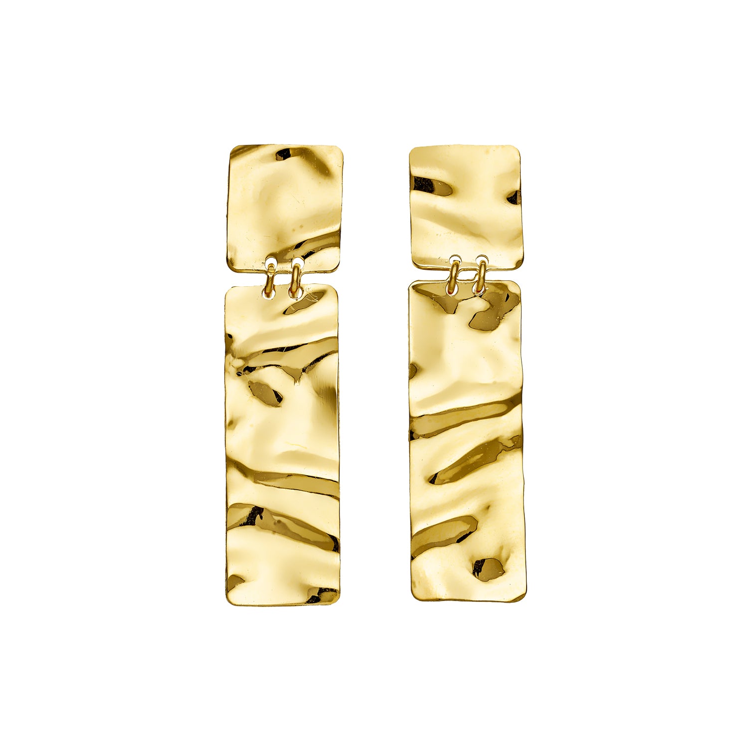 Σκουλαρίκια Ancient από επιχρυσωμένο ασήμι 925° Εικόνα 1