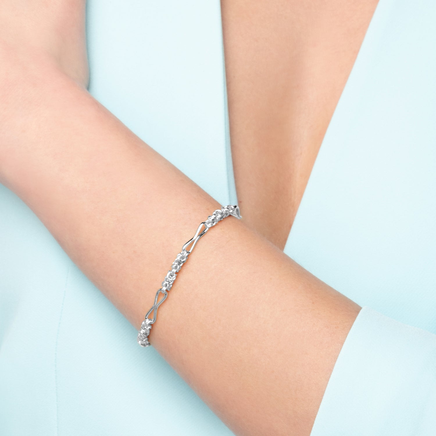 Βραχιόλι Skin από επιροδιωμένο ασήμι 925° Εικόνα 2