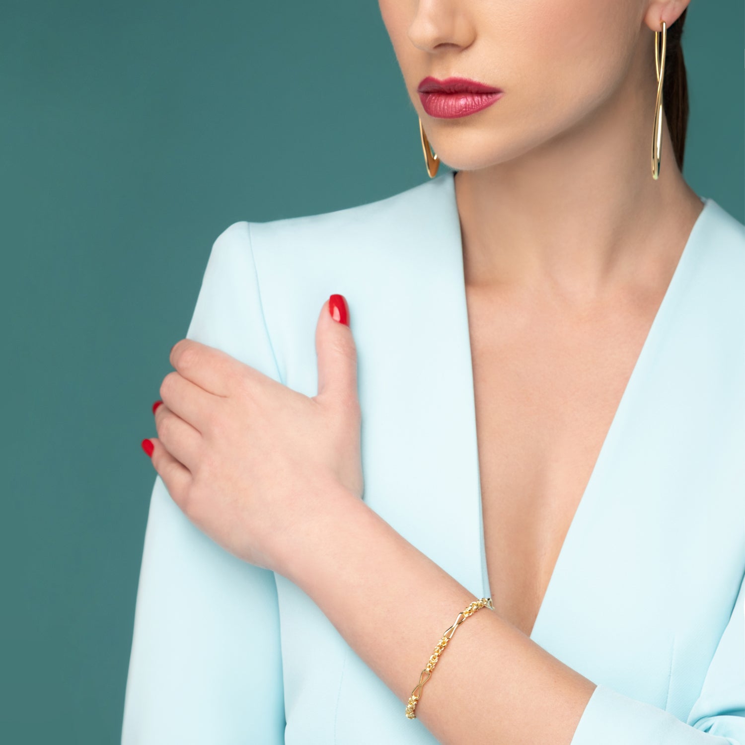 Βραχιόλι Skin από επιχρυσωμένο ασήμι 925° Εικόνα 2