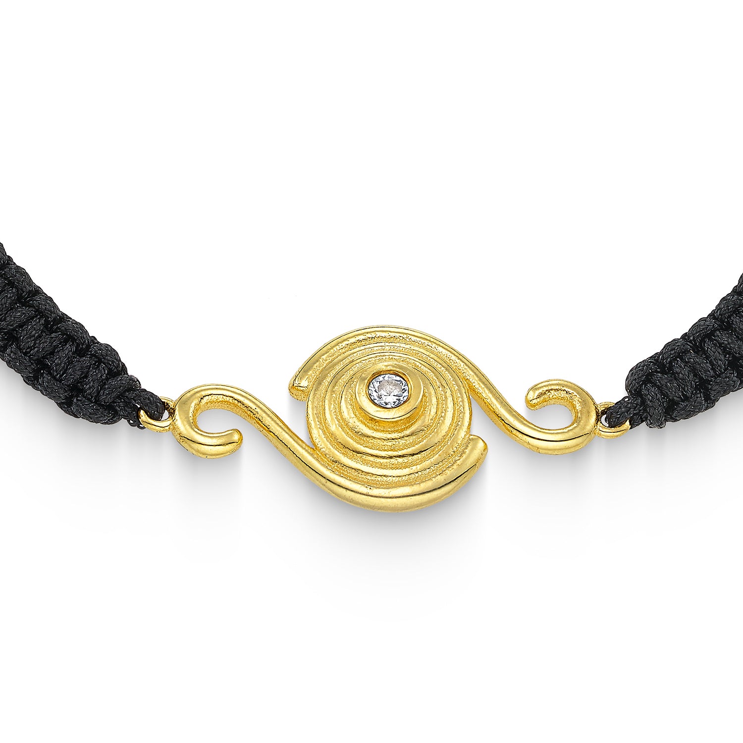 Βραχιόλι Solar από επιχρυσωμένο ασήμι 925° με ζιργκόν Εικόνα 2