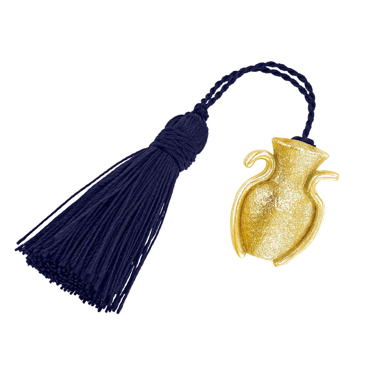 Επιτραπέζιο Γούρι Amphora σφυρήλατο από επιχρυσωμένο ασήμι 925° με μεταξωτή φούντα Εικόνα 1