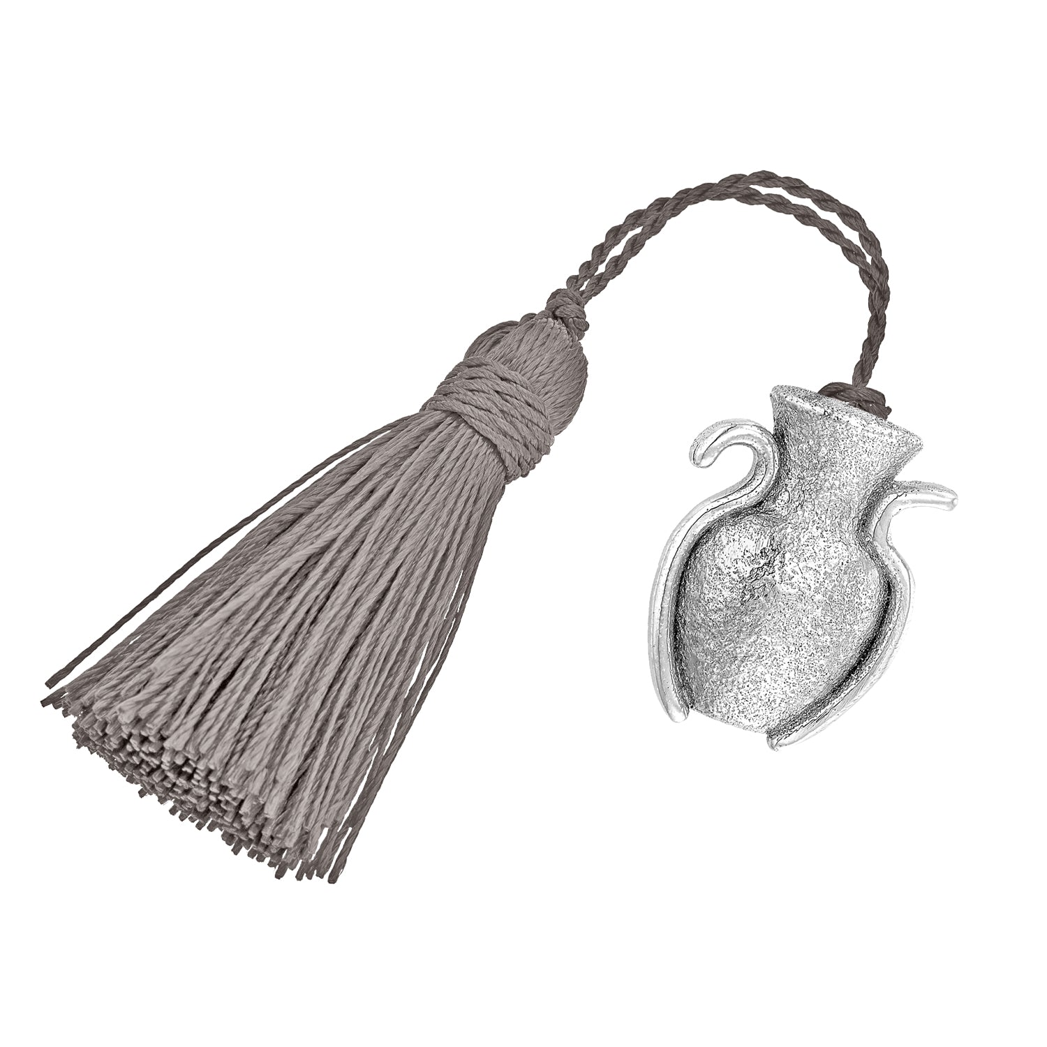 Επιτραπέζιο Γούρι Amphora σφυρήλατο από επιροδιωμένο ασήμι 925° με μεταξωτή φούντα Εικόνα 1