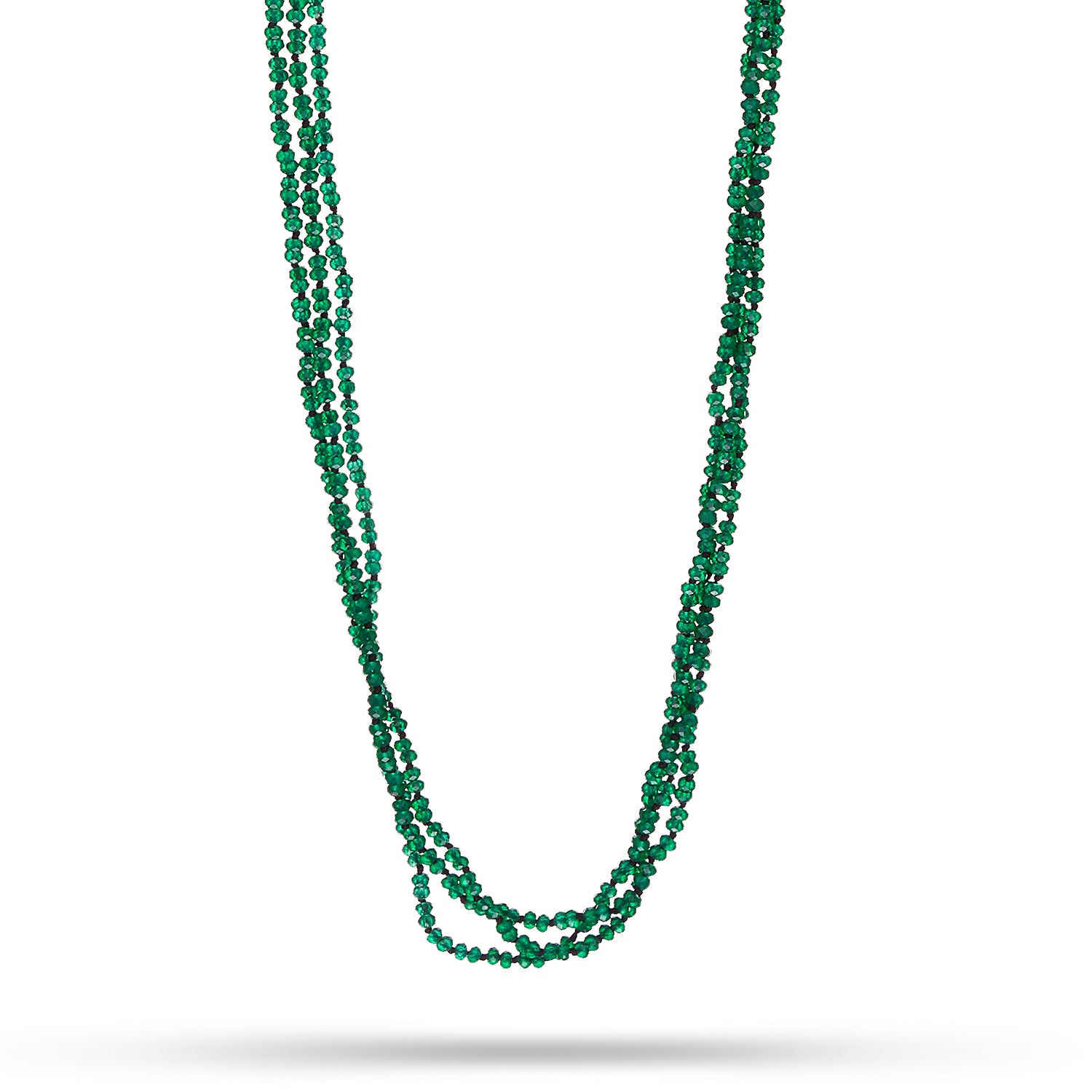 Κολιέ Rio από πράσινο αχάτη Εικόνα 1