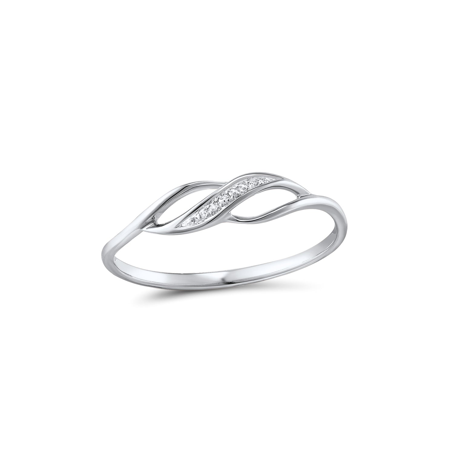 Δαχτυλίδι Diamonds από λευκό χρυσό 18K με διαμάντια μπριγιάν Εικόνα 1