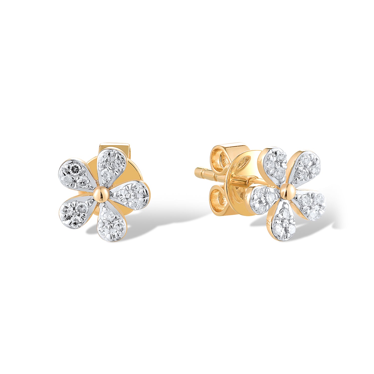 Σκουλαρίκια Diamonds από χρυσό 18K με διαμάντια μπριγιάν Εικόνα 1