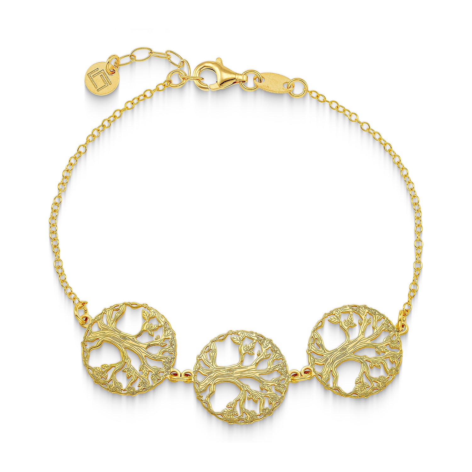 Βραχιόλι Symbols Δέντρο της Ζωής από επιχρυσωμένο ασήμι 925° Εικόνα 1