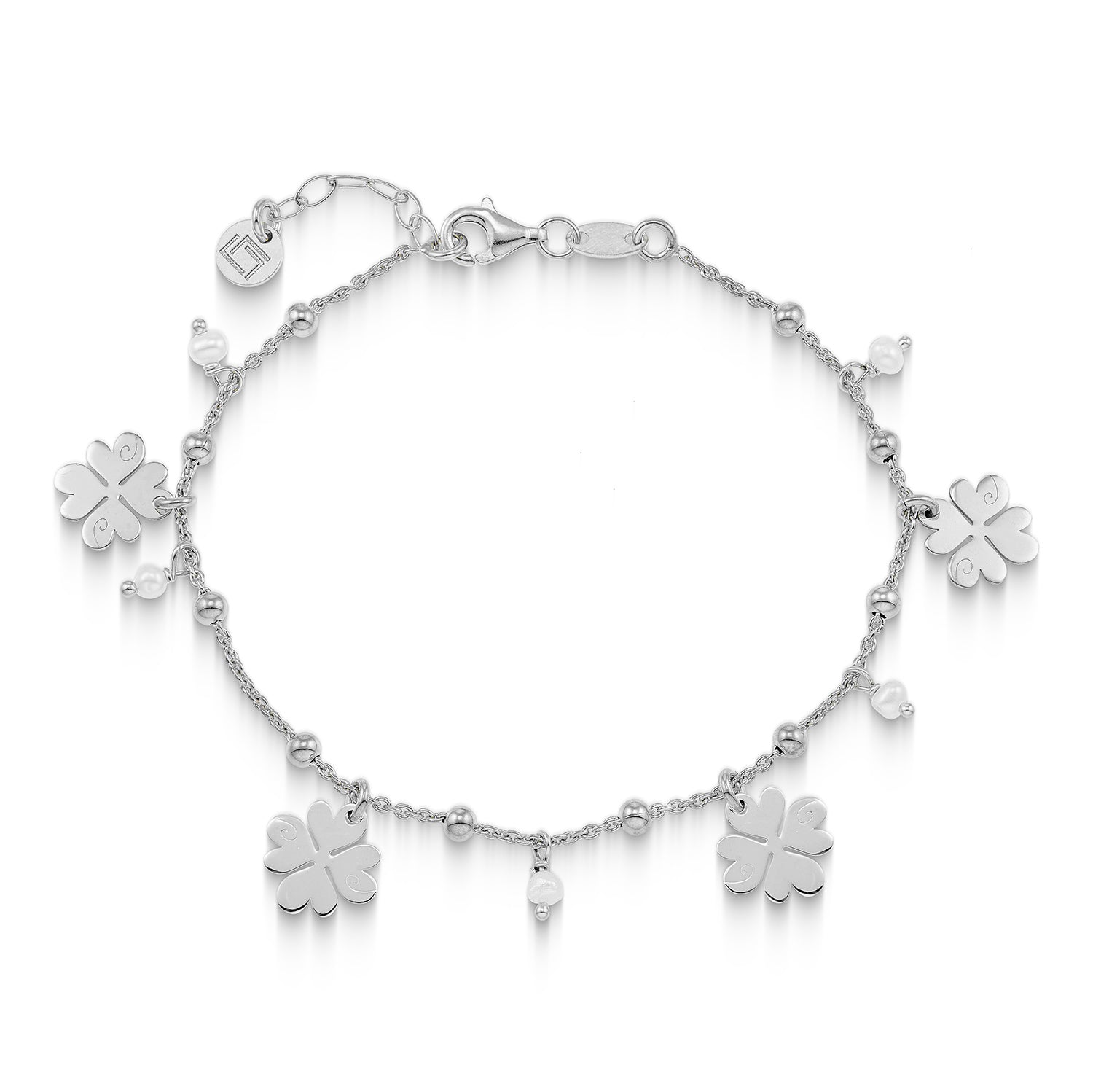 Βραχιόλι Symbols Τριφύλλι από επιροδιωμένο ασήμι 925° Εικόνα 1