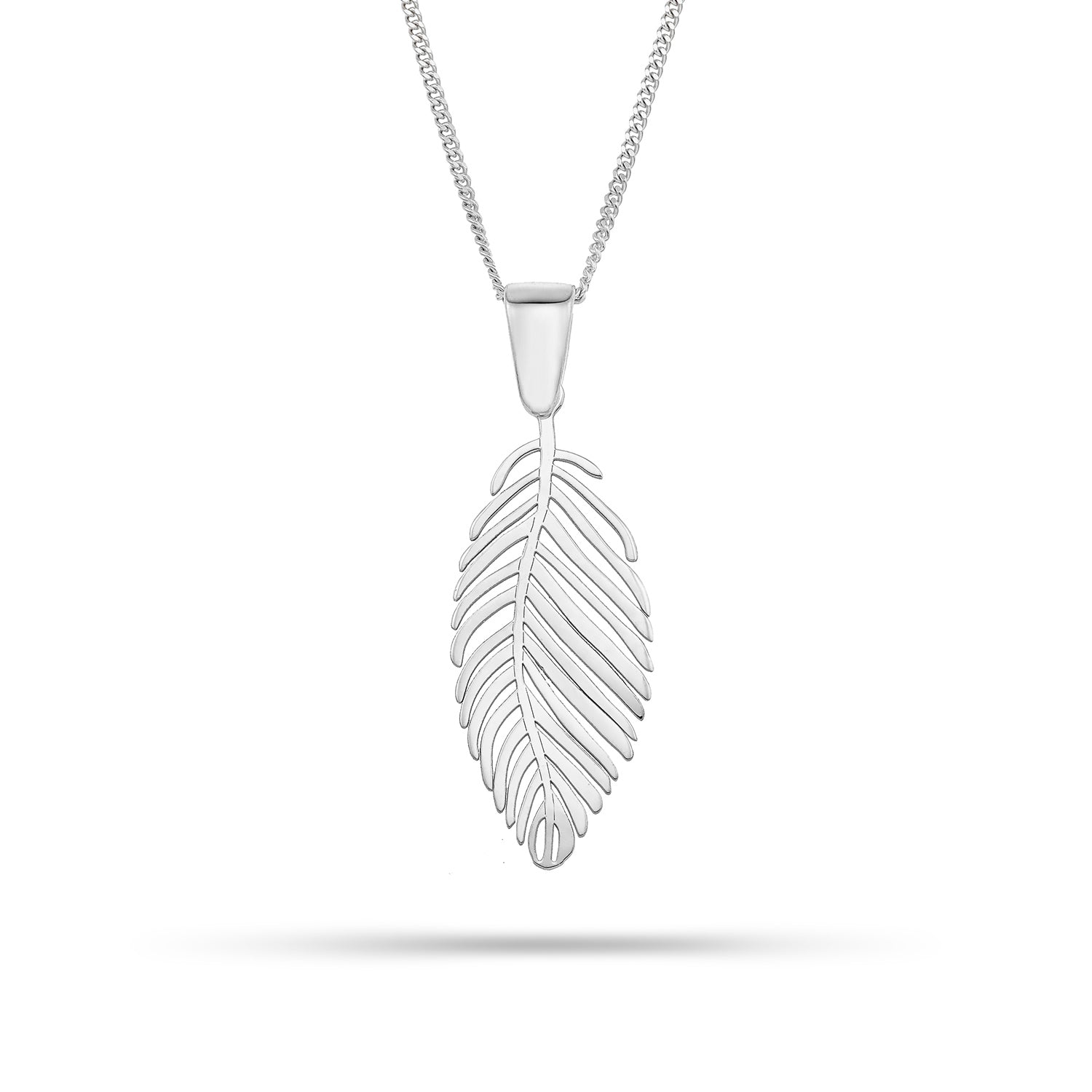 Κολιέ Symbols Φύλλο επιροδιωμένο ασήμι 925° Εικόνα 1