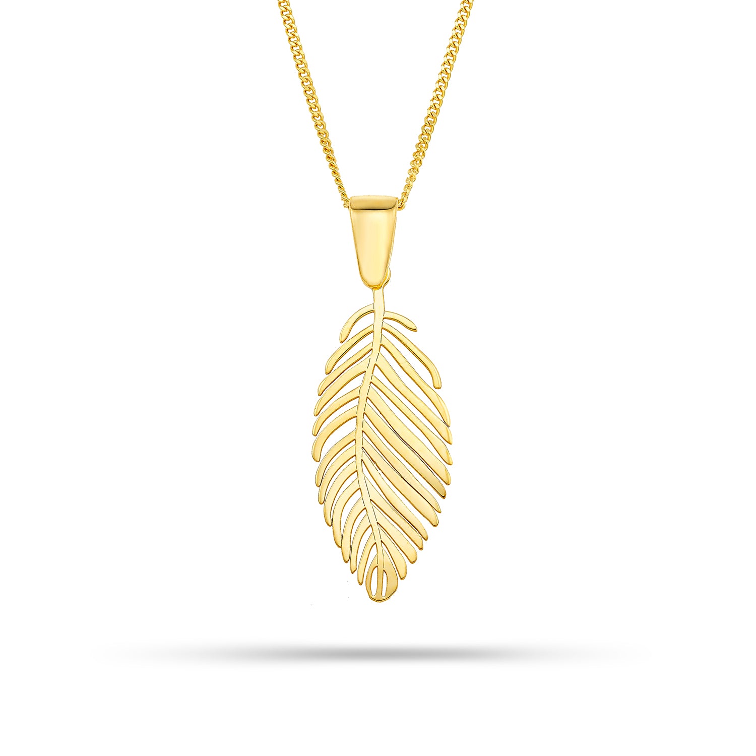 Κολιέ Symbols Φύλλο επιχρυσωμένο ασήμι 925° Εικόνα 1