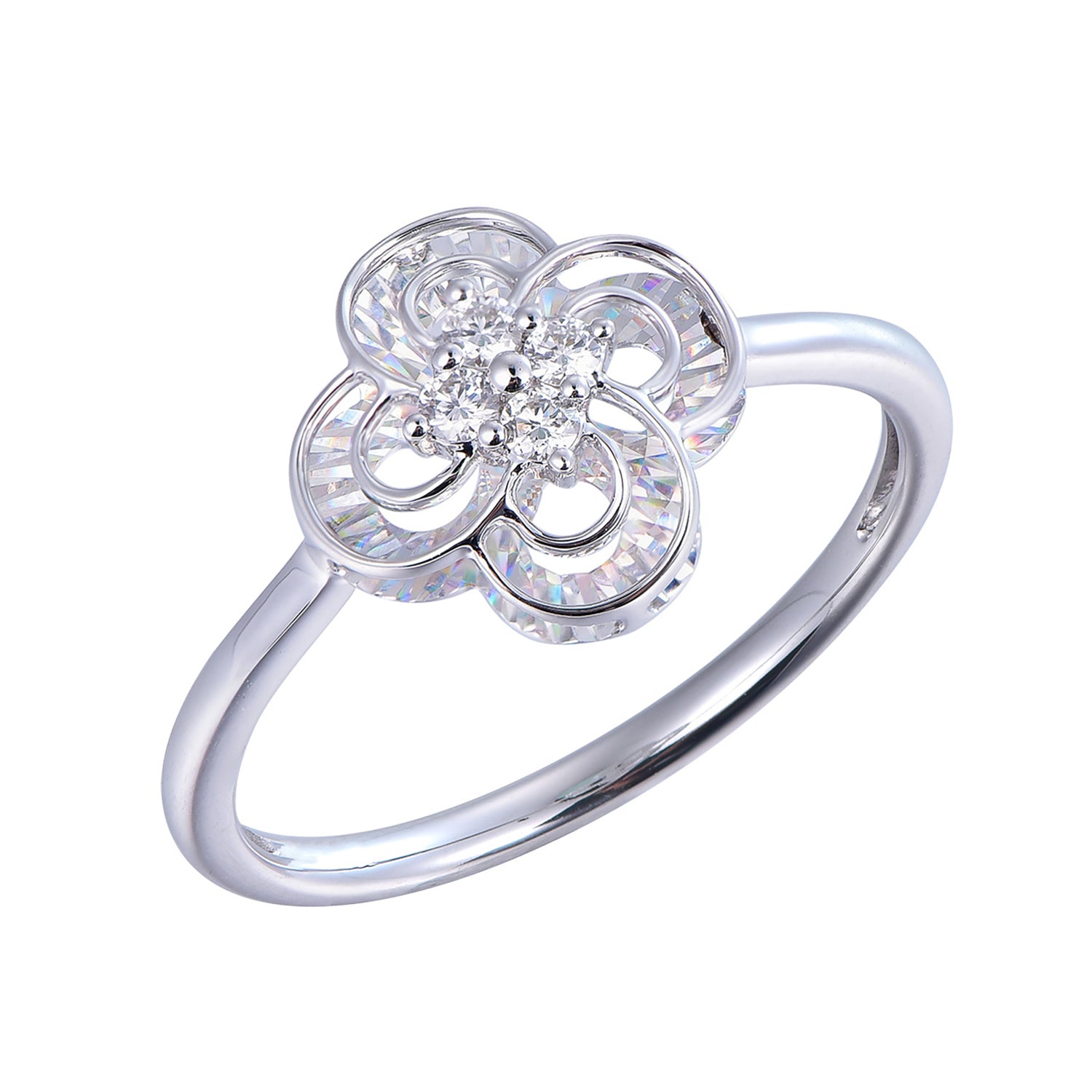 Δαχτυλίδι Diamonds από λευκό χρυσό 18K με διαμάντια μπριγιάν Εικόνα 1