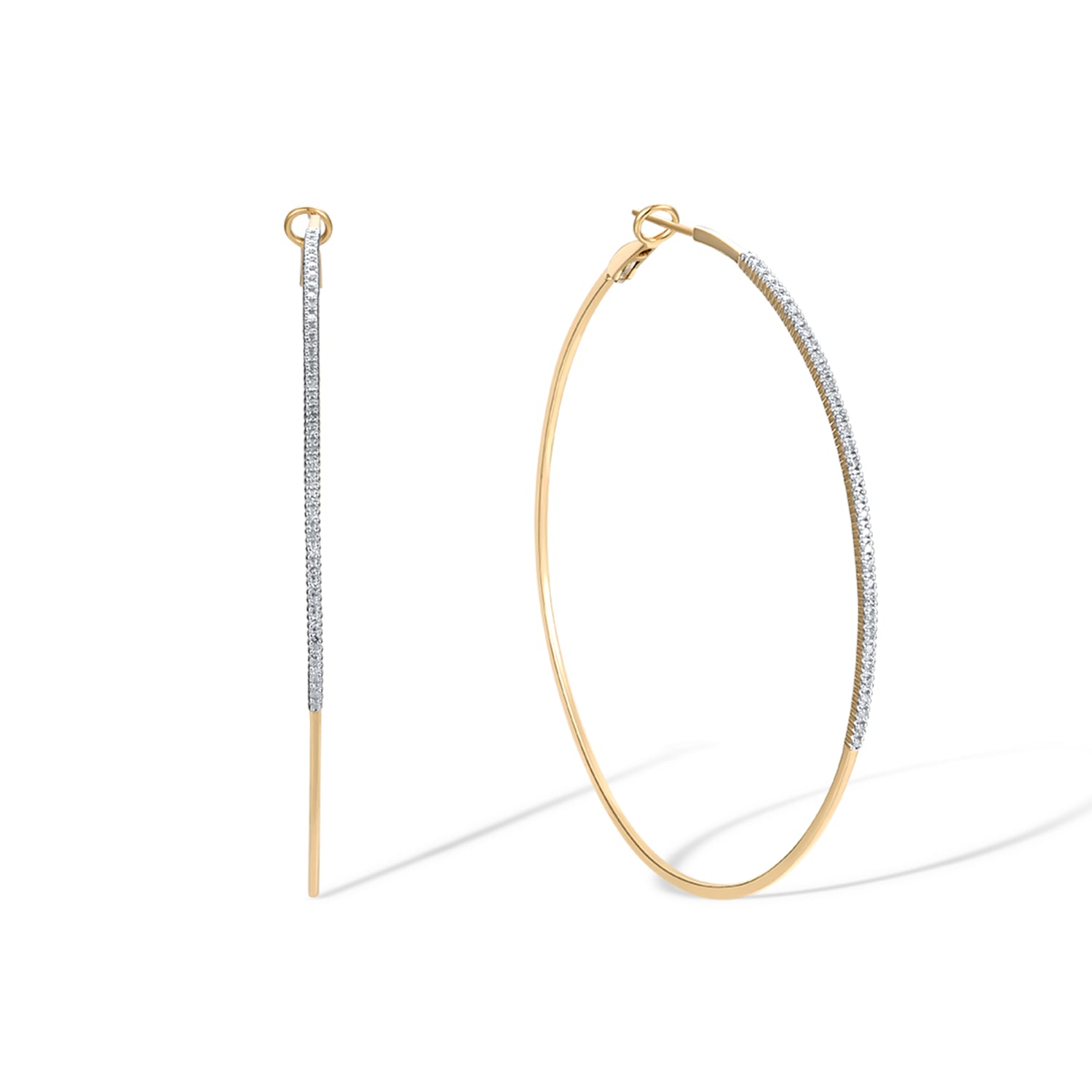 Σκουλαρίκια Diamonds από χρυσό 18K με διαμάντια μπριγιάν Εικόνα 1