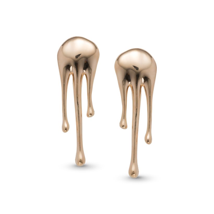 Σκουλαρίκια Terra από επιχρυσωμένο ασήμι 925° Εικόνα 1