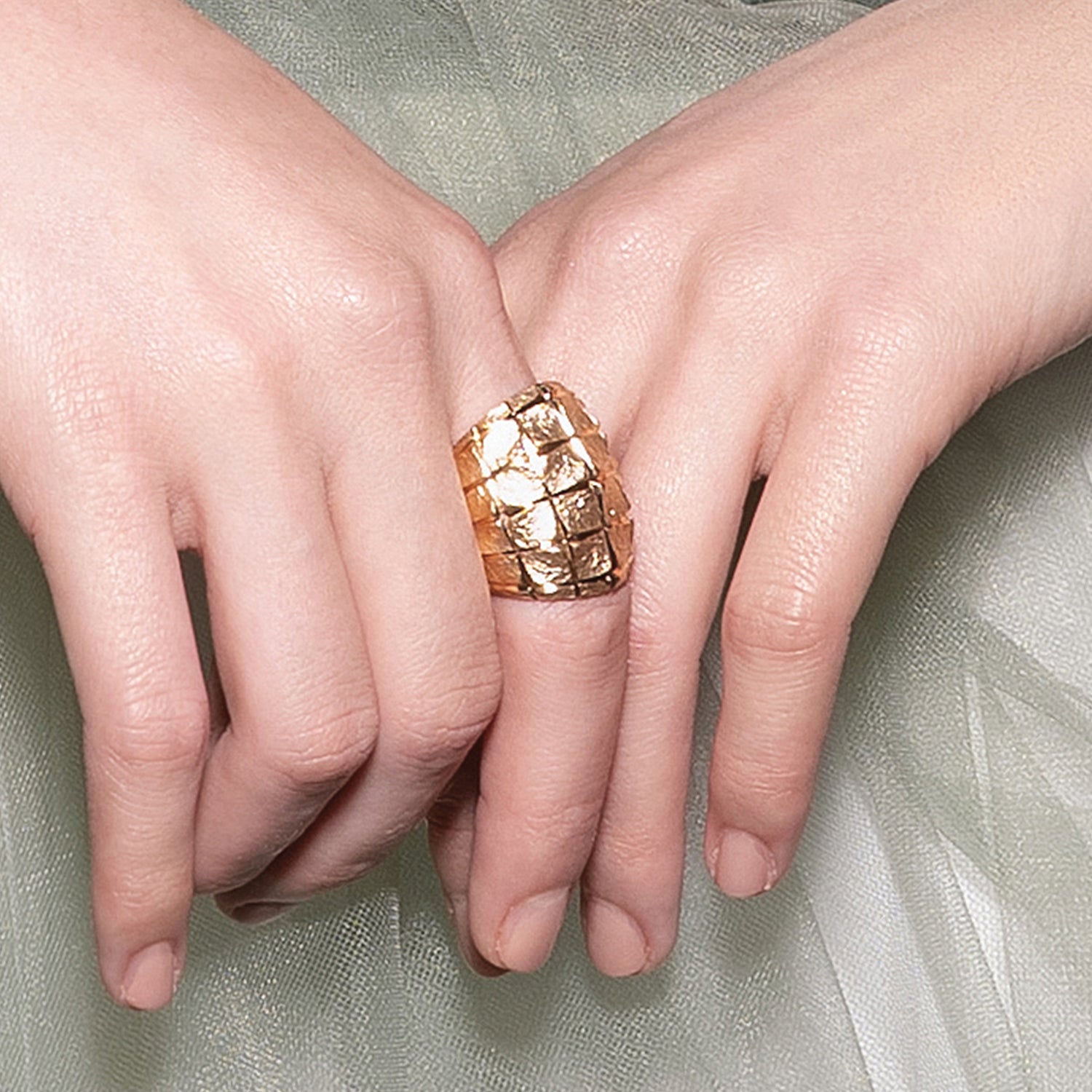 Δαχτυλίδι Terra από επιχρυσωμένο ασήμι 925° Εικόνα 2