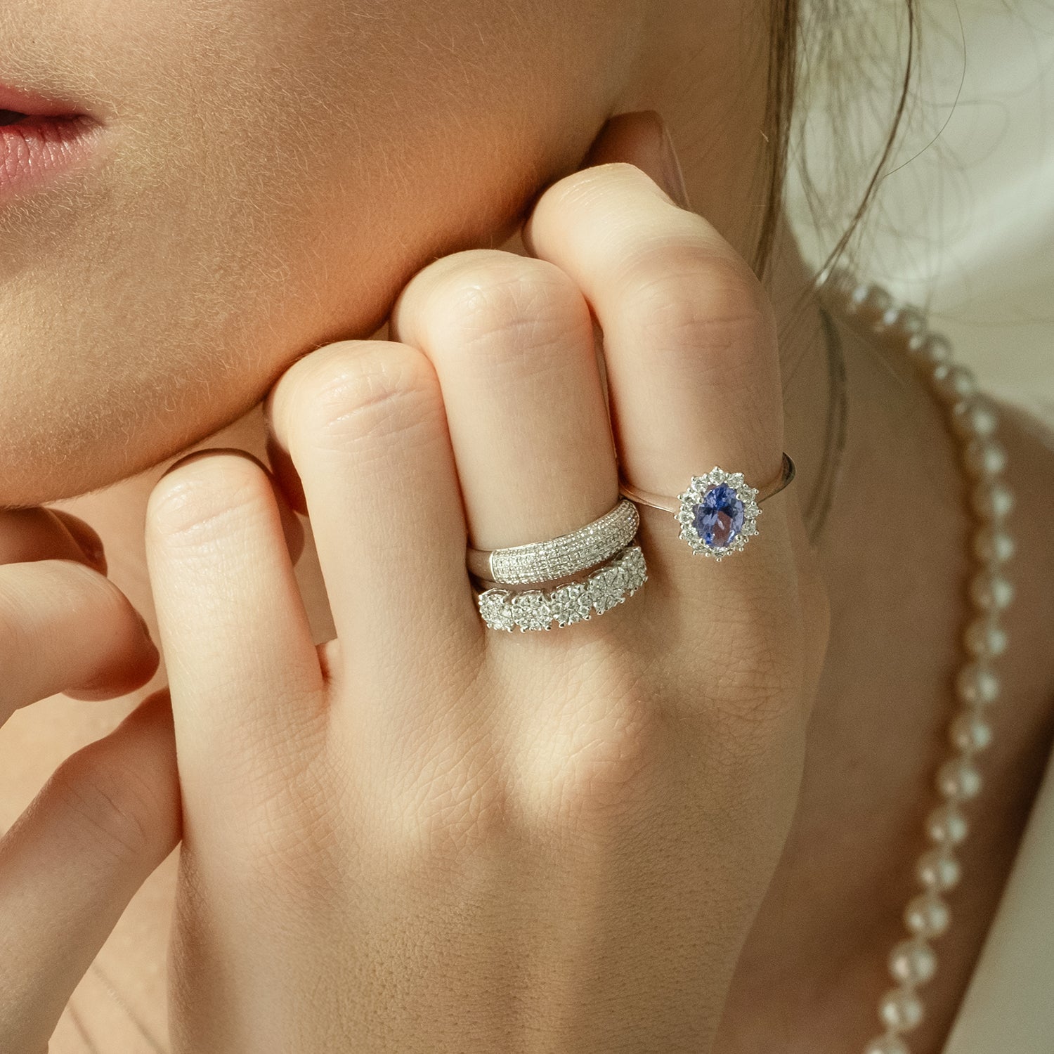 Δαχτυλίδι Diamonds από λευκό χρυσό 18K και διαμάντια μπριγιάν Εικόνα 3