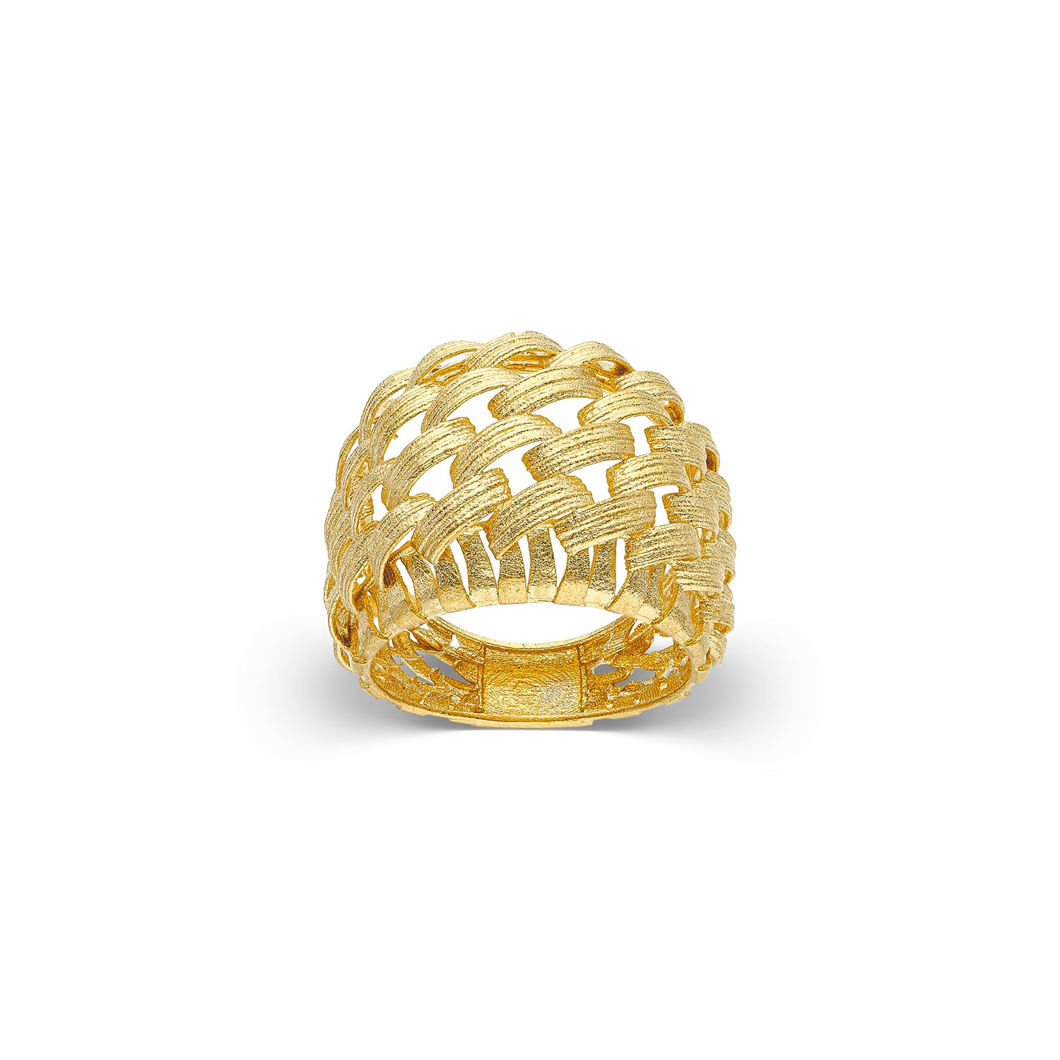 Δαχτυλίδι Artisanal από επιχρυσωμένο ασήμι 925° Εικόνα 1