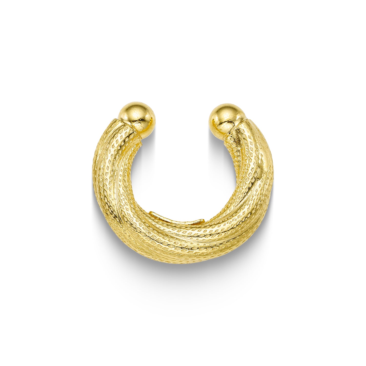 Ear cuff Reflections από επιχρυσωμένο ασήμι 925° Εικόνα 1