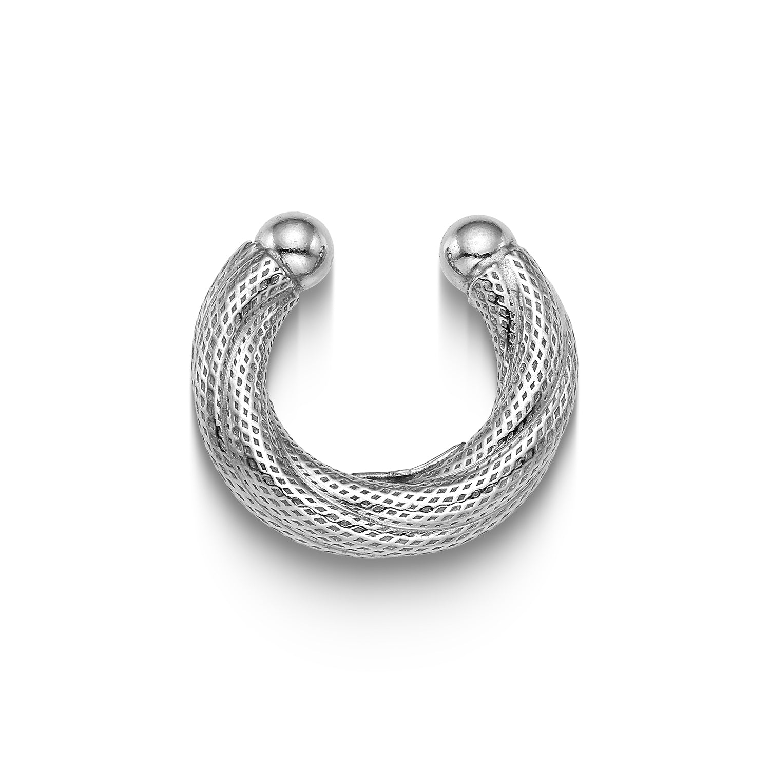 Ear cuff Reflections από επιροδιωμένο ασήμι 925° Εικόνα 1