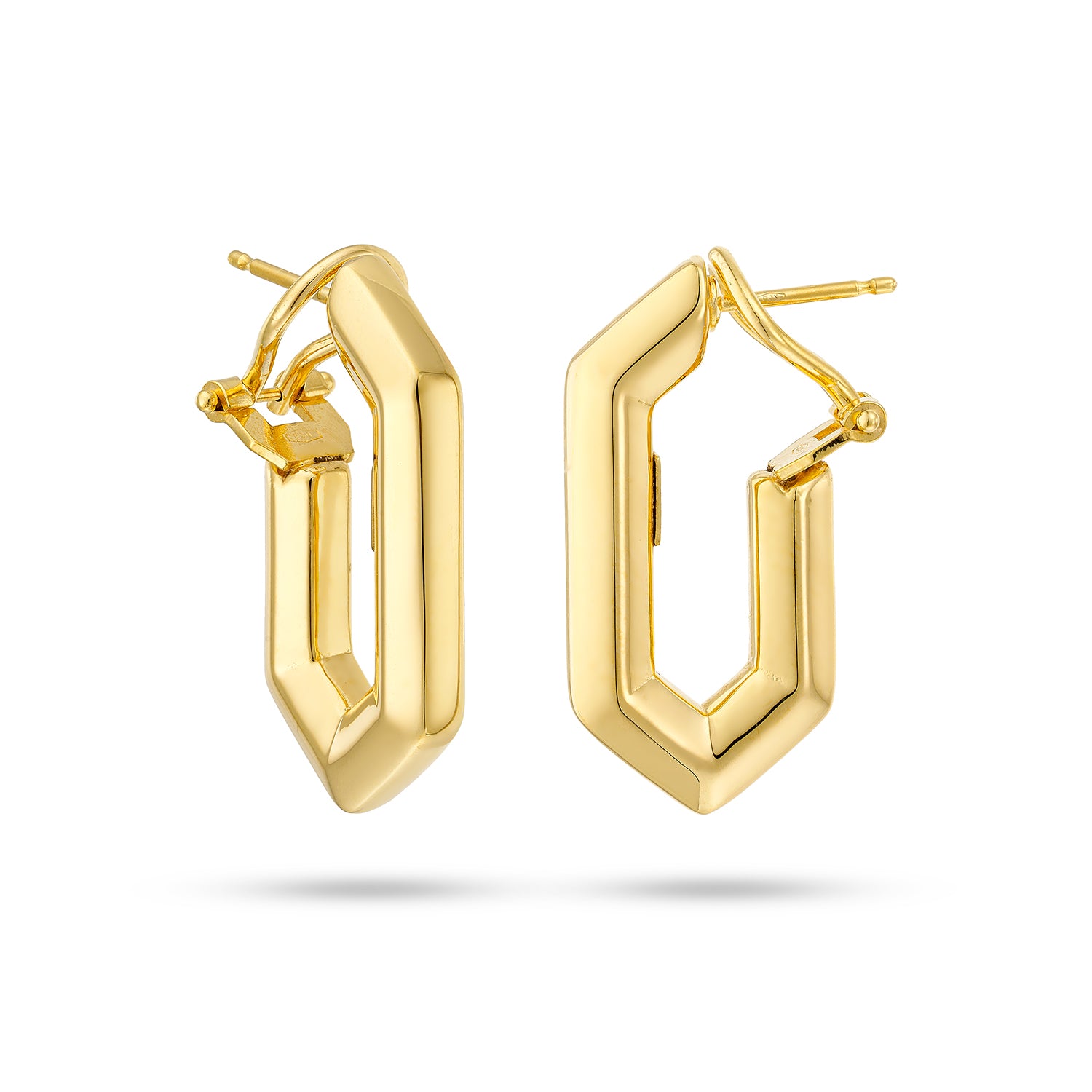 Σκουλαρίκια κρίκοι Aurum από χρυσό 18K