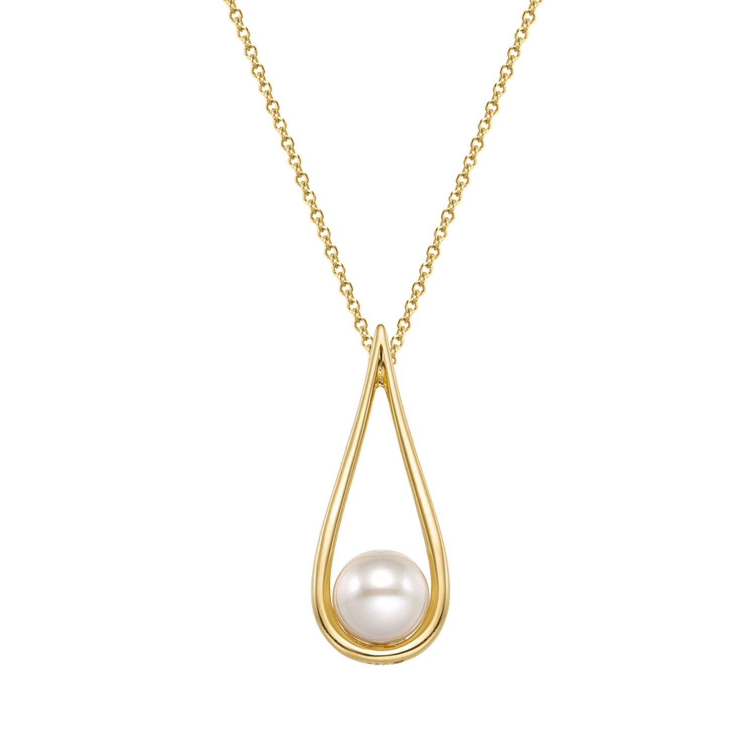 Μενταγιόν Pearls από χρυσό 18K με freshwater pearl