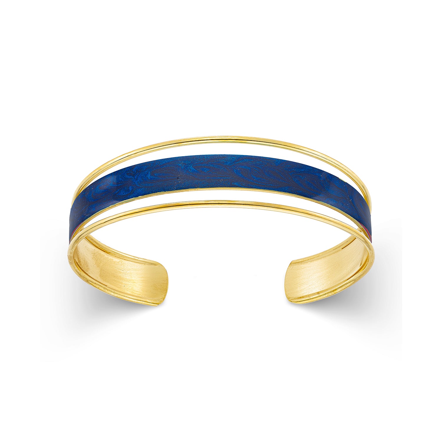 Βραχιόλι Pop 23 από επιχρυσωμένο ασήμι 925° με μπλέ περλέ σμάλτο