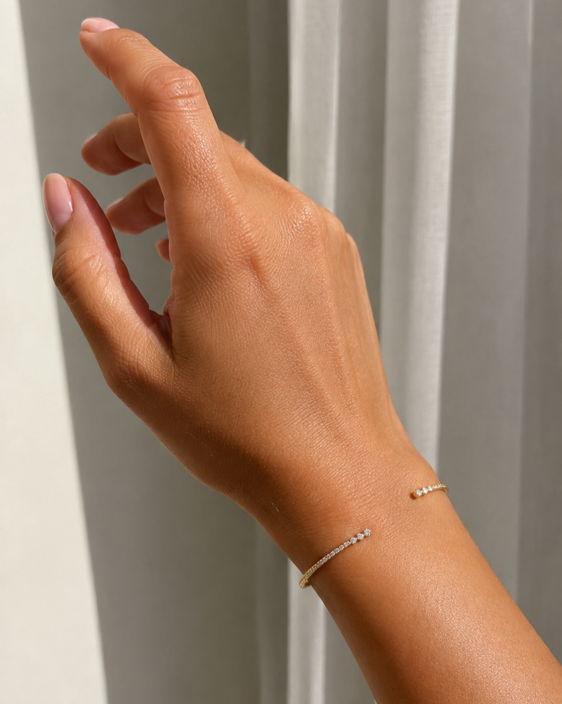 Βραχιόλι Diamonds από χρυσό 18K με διαμάντια μπριγιάν