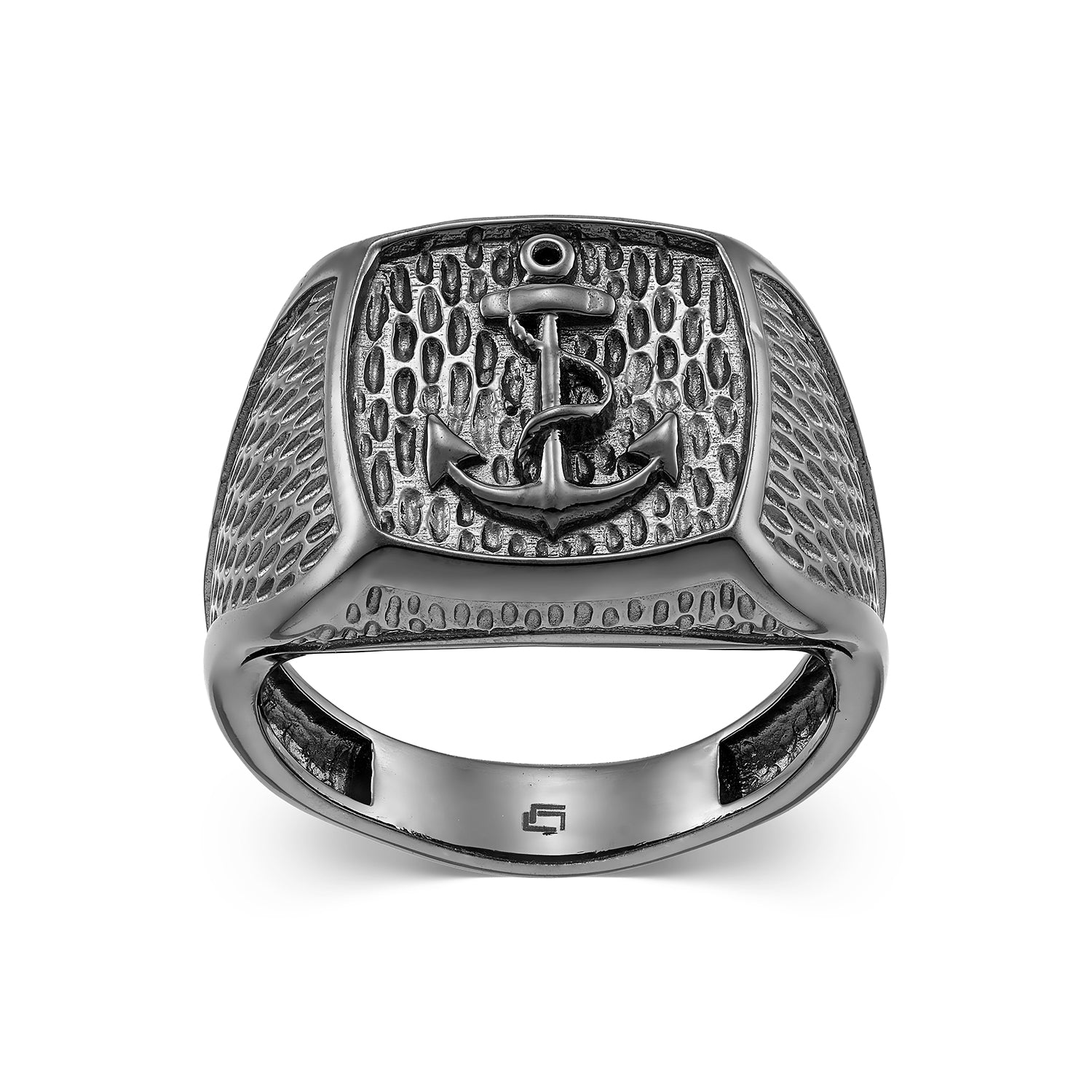 Ανδρικό δαχτυλίδι Άγκυρα από ασήμι 925°