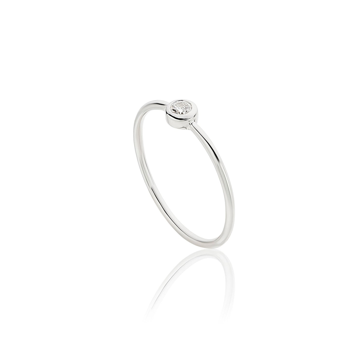 Δαχτυλίδι Diamonds από λευκό χρυσό 18Κ με διαμάντι μπριγιάν