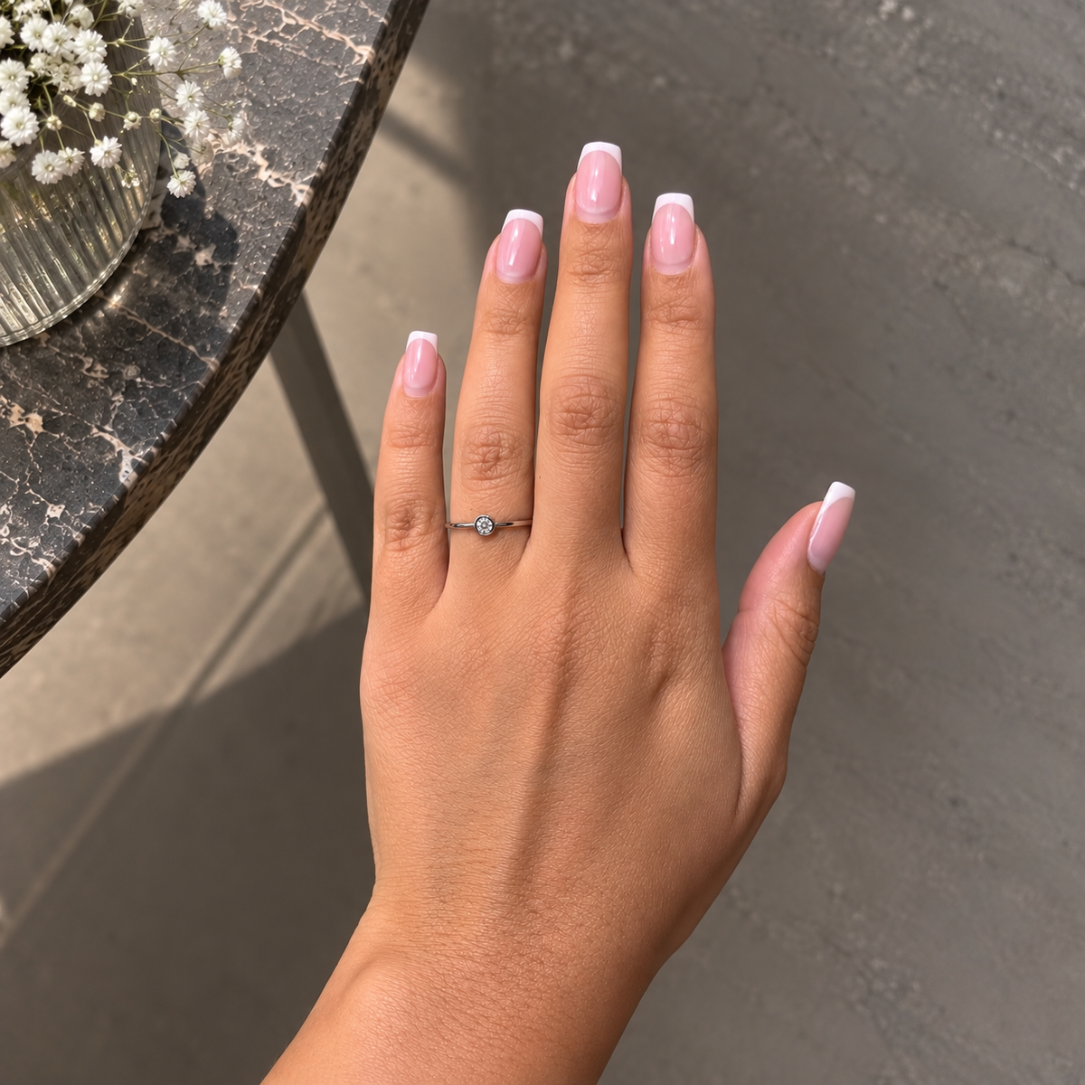 Δαχτυλίδι Diamonds από λευκό χρυσό 18K με διαμάντια μπριγιάν