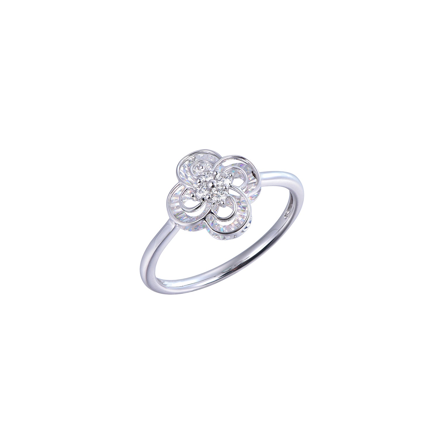 Δαχτυλίδι Diamonds από λευκό χρυσό 18K με διαμάντια μπριγιάν