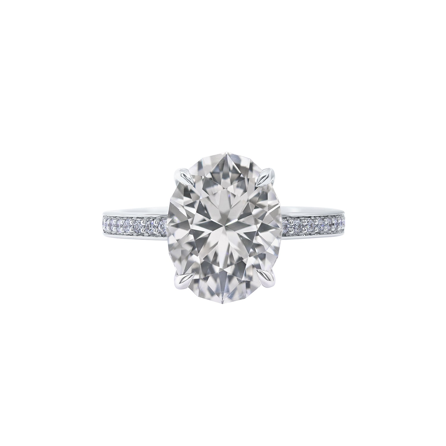 Δαχτυλίδι Diamonds από λευκό χρυσό 18K με λευκό τοπάζι και διαμάντια