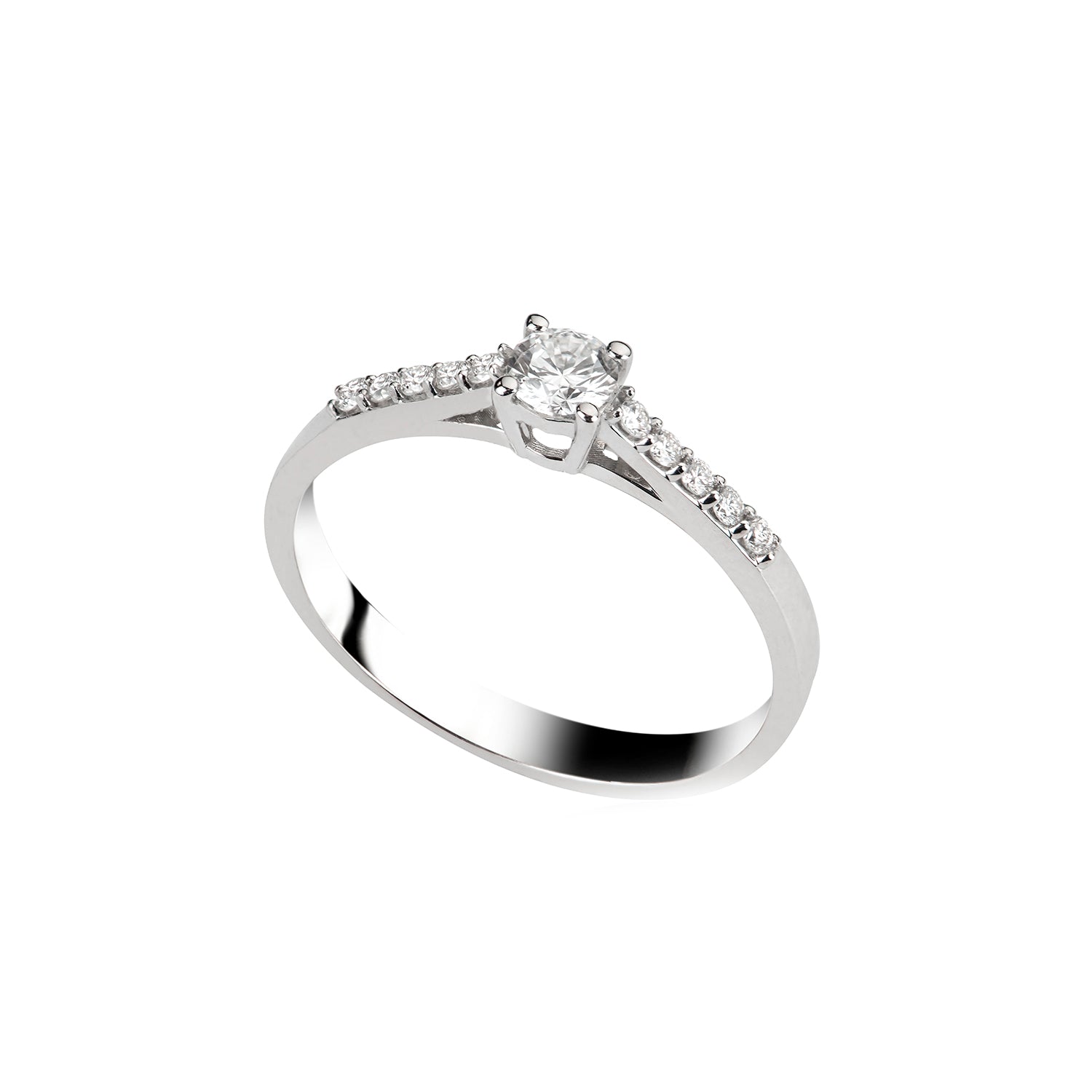 Δαχτυλίδι Diamonds από λευκό χρυσό 18K και διαμάντια μπριγιάν