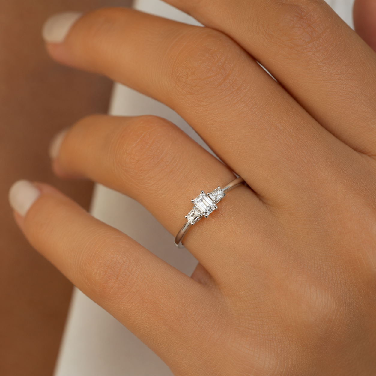 Δαχτυλίδι Diamonds από λευκό χρυσό 18K με διαμάντια μπριγιάν