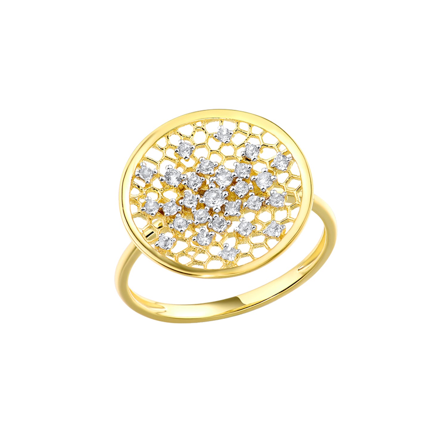 Δαχτυλίδι Arabesque από χρυσό 18K με διαμάντια μπριγιάν