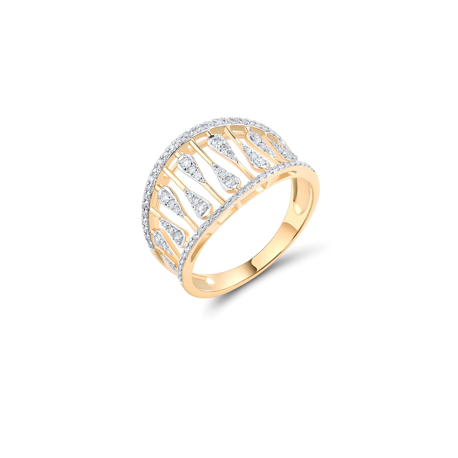 Δαχτυλίδι Diamonds από χρυσό 14K με διαμάντια μπριγιάν