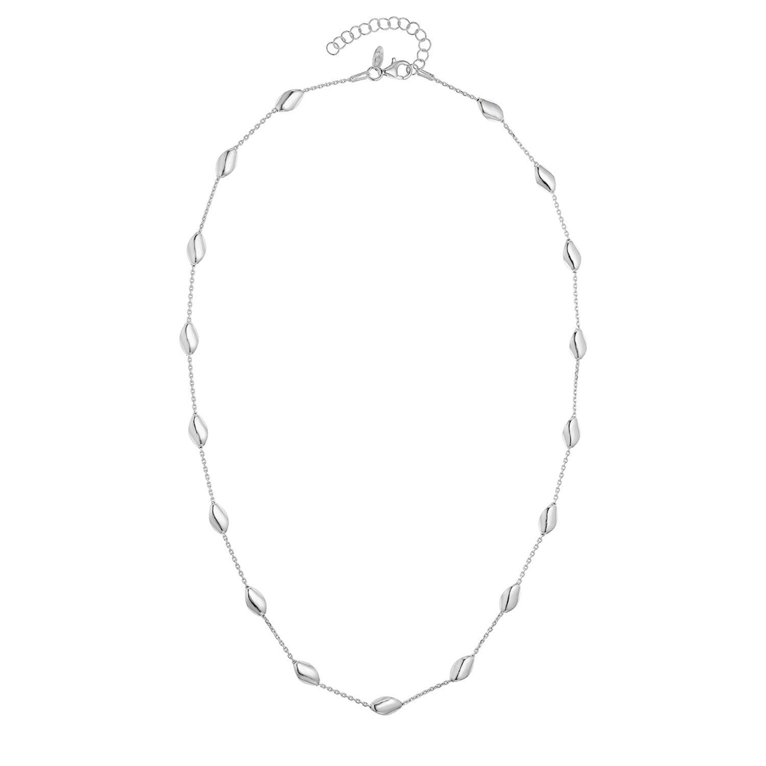 Κολιέ Skin από επιροδιωμένο ασήμι 925°