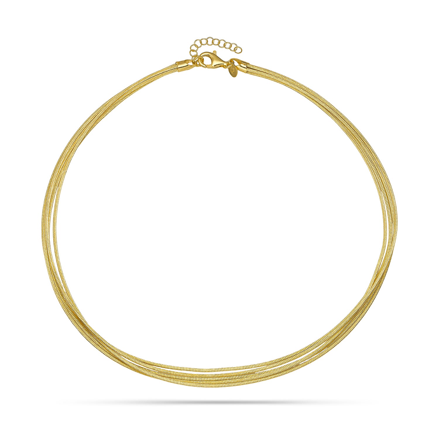 Κολιέ Skin από επιχρυσωμένο ασήμι 925°