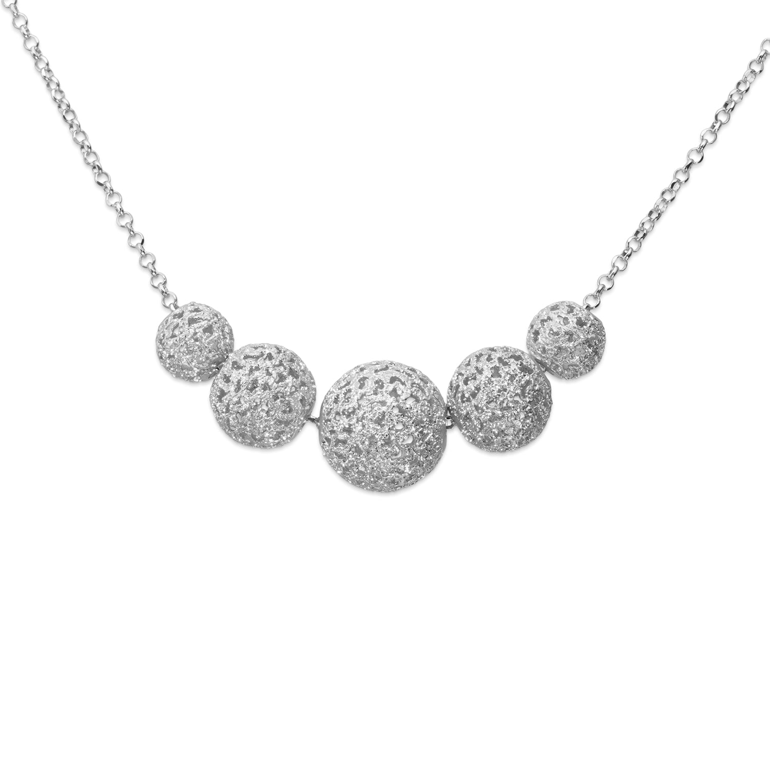 Κολιέ Terra από επιροδιωμένο ασήμι 925°