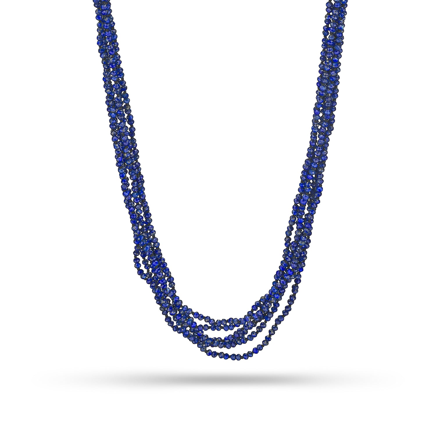 Κολιέ Rio από λάπις λάζουλι και επιροδιωμένο ασήμι 925°