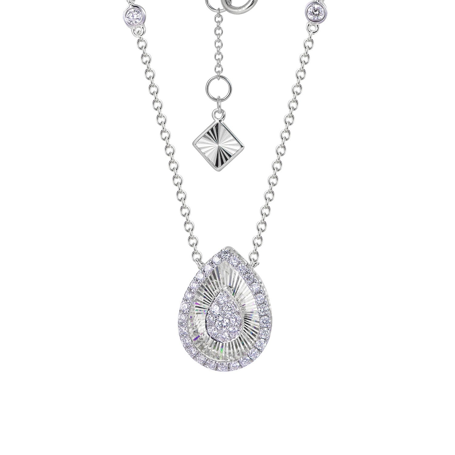 Κολιέ Diamonds από λευκό χρυσό 18K με διαμάντια μπριγιάν